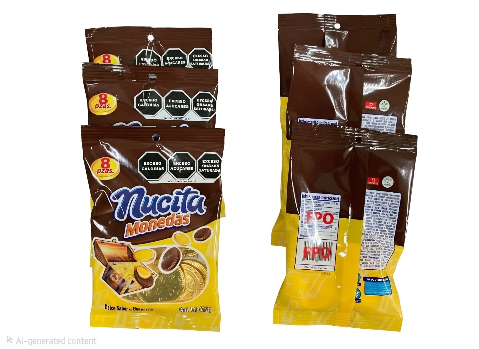 Nucita Monedas — Bolsa 8 piezas