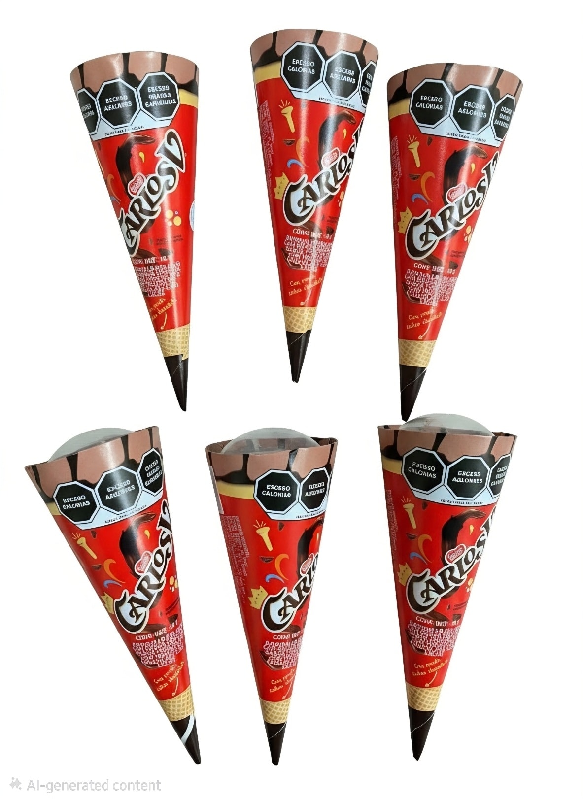 Carlos V — Conos de Helado de Chocolate